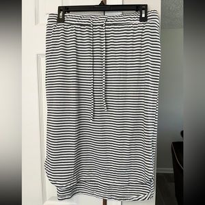 Tickled teal drawstring skirt striped